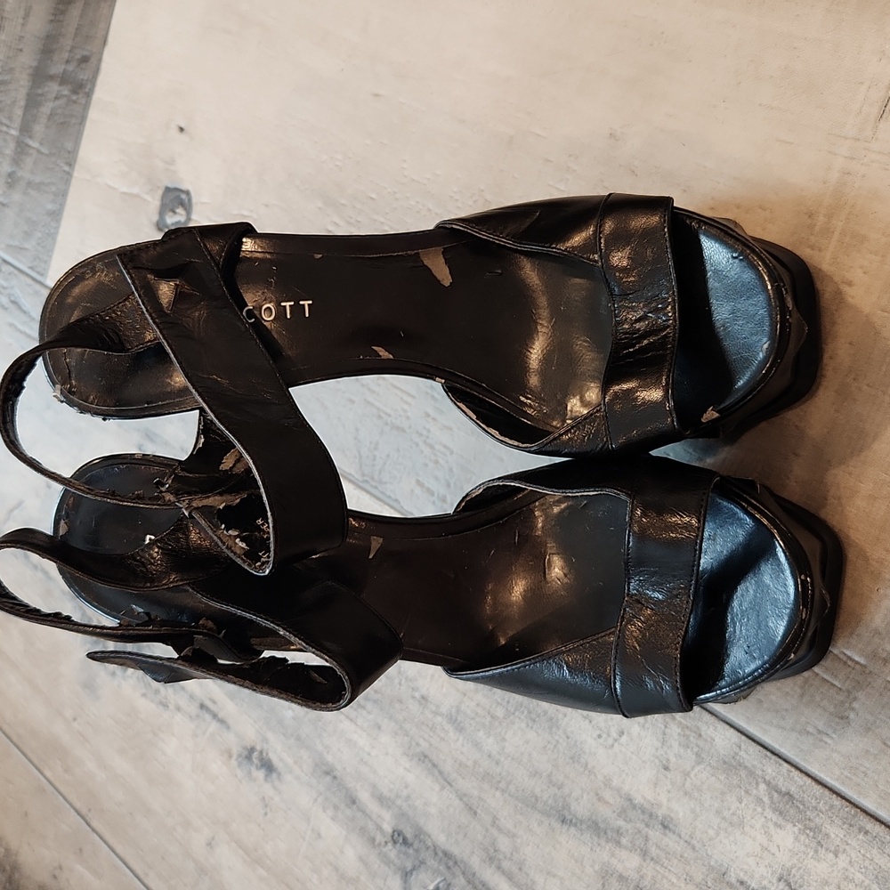 Blake Scott Black High Heels Size 7.5 - Picture 2 of 7